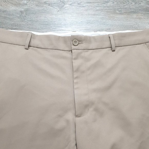Greg Norman Tasso Elba Mens Shorts Waist 42" Bermuda Golf Athletic Sport Tan - Picture 4 of 11